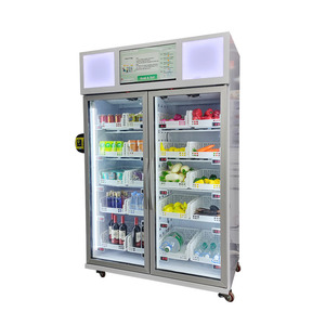 Micron smart fridge sandwich salad fresh food vending machine for sale